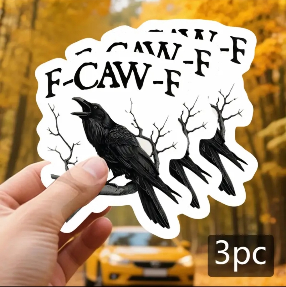 1$ Add On⭐ F-CAW-F Raven Decoration Stickers